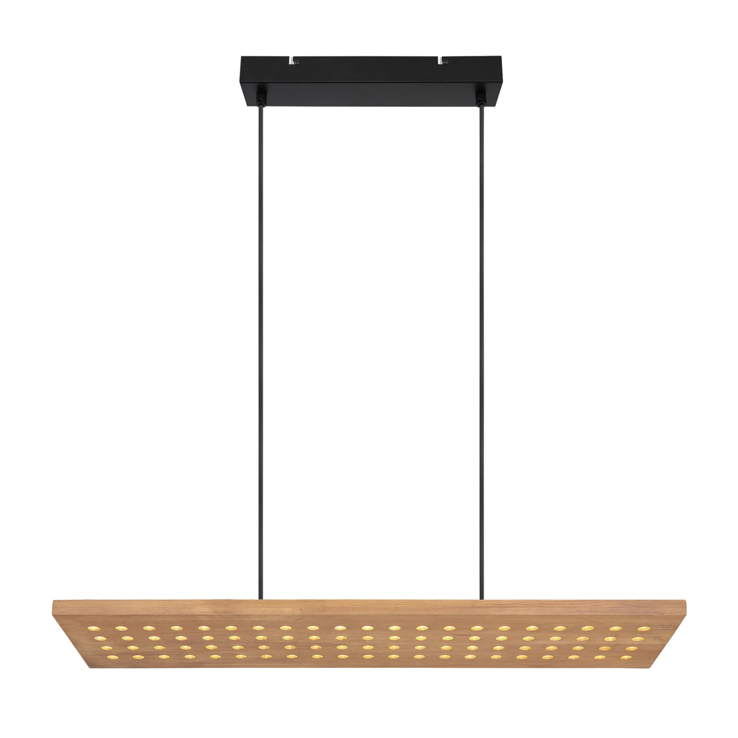 Globo Suspension LED Dolores, Noir Mat/brun Clair 5 Globo Suspension LED Dolores, Noir Mat/brun Clair – Image 3