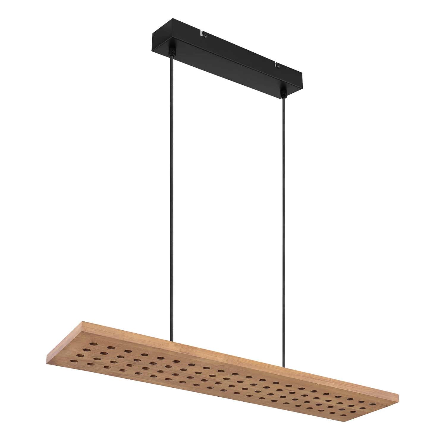 Globo Suspension LED Dolores, Noir Mat/brun Clair 8 Globo Suspension LED Dolores, Noir Mat/brun Clair – Image 6