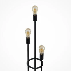 Lindby Fefy Lampadaire, Noir, à 3 lampes -Paulmann || Hera Soldes 4018369 4