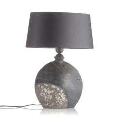 Lampe à Poser Mary, Céramique Et Chintz, 50 cm -Paulmann || Hera Soldes 4512565 2