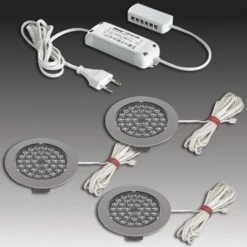 Hera Set De 5 Spots Encastrés LED R 68 Aspect Inox -Paulmann || Hera Soldes 4514049 1