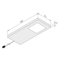 Hera LED Sous Meuble Slim-Pad F Var. 4 000 K Blanche -Paulmann || Hera Soldes 4514499 2