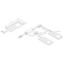 Hera LED Sous Meuble Slim-Pad F Par 3 4 000 K Blanche -Paulmann || Hera Soldes 4514502 2