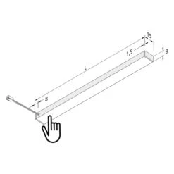 Hera Lampe Sous Meuble LED Top-Stick FMT 3000K 120cm -Paulmann || Hera Soldes 4514601 1