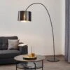 Lampadaire Arqué Roxx Par Helestra, Noir -Paulmann || Hera Soldes 4516089