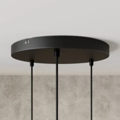 Suspension Edison En Noir/cuivré à 3 Lampes Ronde -Paulmann || Hera Soldes 4549047 3