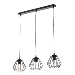 Suspension Agat Noire, à 3 Lampes Allongée -Paulmann || Hera Soldes 4549060 3