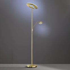 Lampadaire Indirect LED Dent à Liseuse CCT, Laiton 12 Lampadaire Indirect LED Dent à Liseuse CCT, Laiton -Paulmann || Hera Soldes 4582003 2