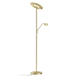 Lampadaire Indirect LED Dent à Liseuse CCT, Laiton 14 Lampadaire Indirect LED Dent à Liseuse CCT, Laiton -Paulmann || Hera Soldes 4582003 4