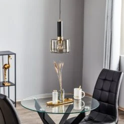 Jupiter Suspension Viva, Fumée/noire/chromée, à 1 Lampe -Paulmann || Hera Soldes 5254052 2