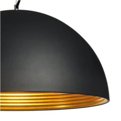 Suspension Forchini M 50 Cm Noir Doré -Paulmann || Hera Soldes 5504428 4