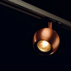 Spot Rond Light Eye Pour Rail Monophasé Cuivre