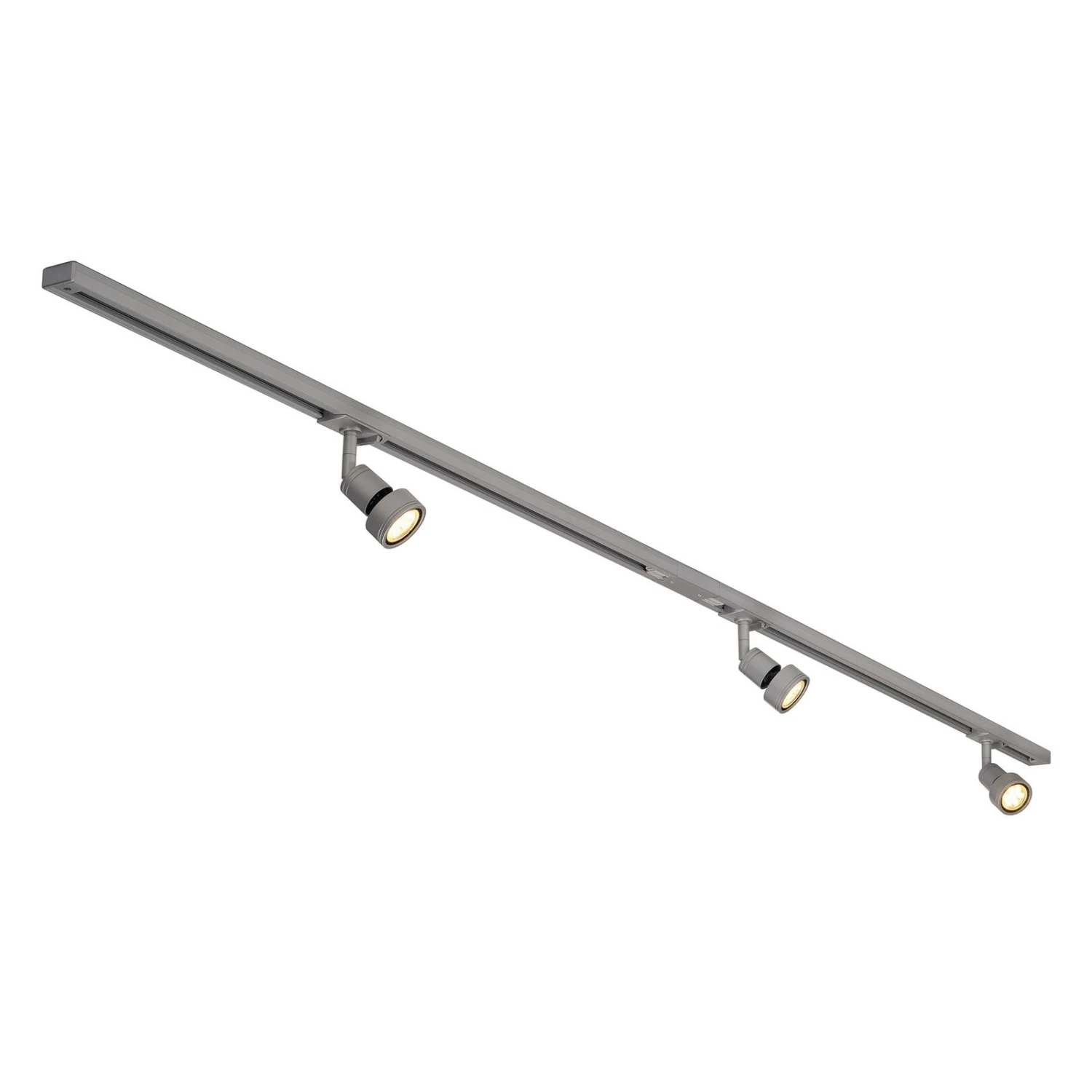 SLV Puri-Track Lot De Rails Monophasés Argentés 3 SLV Puri-Track Lot De Rails Monophasés Argentés