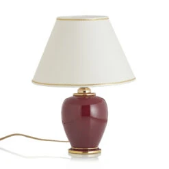Lampe à Poser Bordeaux Hauteur 34cm Diamètre 25cm -Paulmann || Hera Soldes 5560177 2