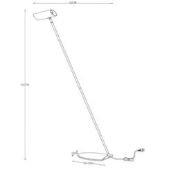 Lampadaire Blanc Hester En Métal -Paulmann || Hera Soldes 6055378 2