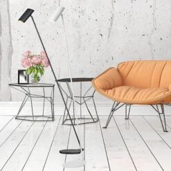 Lampadaire Blanc Hester En Métal -Paulmann || Hera Soldes 6055378 3