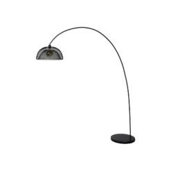 Lampadaire Mesh, Noir, Lampadaire Arqué -Paulmann || Hera Soldes 6055558 5