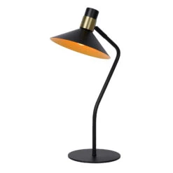 Lampe à Poser Pepijn En Noir Et Doré -Paulmann || Hera Soldes 6055709 1