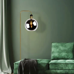 Lampadaire Julius Avec Pied En Marbre, Noir/doré -Paulmann || Hera Soldes 6055760 3