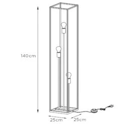 Lampadaire Arthur Avec Cadre Métal, à Trois Lampes -Paulmann || Hera Soldes 6055769 1