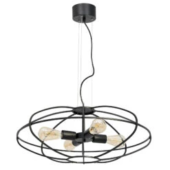Suspension Epali Abat-jour Cage, 4 lampes, Noire -Paulmann || Hera Soldes 6111341 1