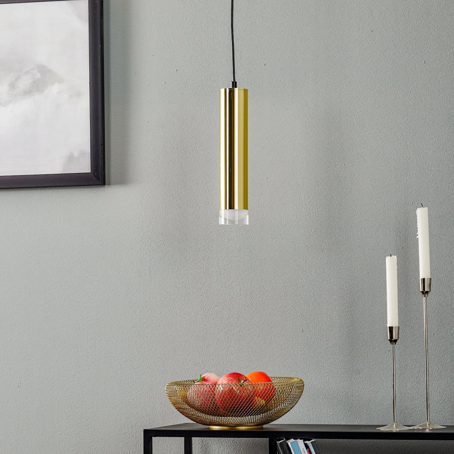 Suspension Shine, à Une Lampe, Dorée 5 Suspension Shine, à Une Lampe, Dorée – Image 3