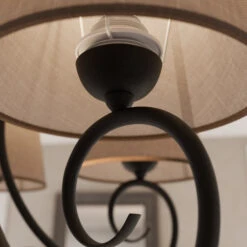 Lustre Midgrad à Cinq Lampes, Brun -Paulmann || Hera Soldes 6118158 3