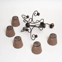 Lustre Midgrad à Cinq Lampes, Brun -Paulmann || Hera Soldes 6118158 7