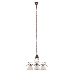 Suspension Roma En Blanc Et Brun, à Trois Lampes -Paulmann || Hera Soldes 6118231 3