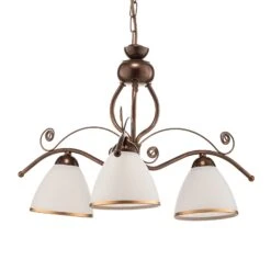 Suspension Roma En Blanc Et Brun, à Trois Lampes -Paulmann || Hera Soldes 6118231 4