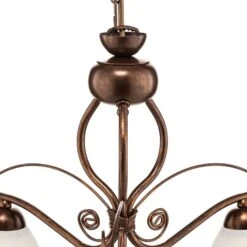 Suspension Roma En Blanc Et Brun, à Trois Lampes -Paulmann || Hera Soldes 6118231 5