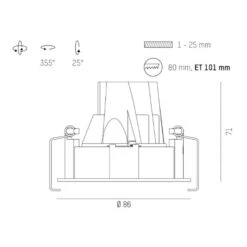 Molto Luce Dark Night Encastrable 2700K Blanc 8 Molto Luce Dark Night Encastrable 2700K Blanc -Paulmann || Hera Soldes 6525469 2