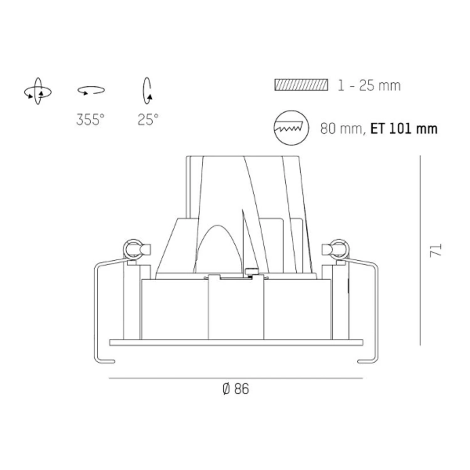 Molto Luce Dark Night Encastrable 2700K Blanc 5 Molto Luce Dark Night Encastrable 2700K Blanc – Image 3
