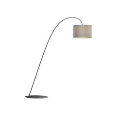 Lampadaire Arqué Alice Avec Abat-jour Tissu Gris -Paulmann || Hera Soldes 7022050 5
