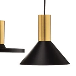 Suspension Hermanos V 5 lampes Noire/laiton -Paulmann || Hera Soldes 7022326 4