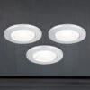 Spot Encastré Meuble LED Artist Lot De 3 Argenté