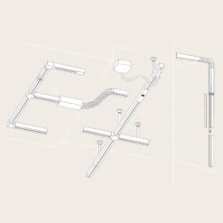 Paulmann URail Connecteur En X, Chromé Mat -Paulmann || Hera Soldes 7500343 3