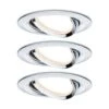 Paulmann 3 Spots Nova Rond Inclinable/dimm. Chromé -Paulmann || Hera Soldes 7601352