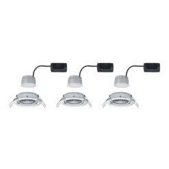 Paulmann 3 spots Nova Coin Rond Inclinable, Chromé -Paulmann || Hera Soldes 7601371 2