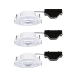 Paulmann Lampe Encastrée LED 93388, 3x4,8W, Blanc -Paulmann || Hera Soldes 7602397 6