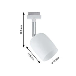 Paulmann URail Blossom Spot Blanc, Verre Satiné -Paulmann || Hera Soldes 7602765 7