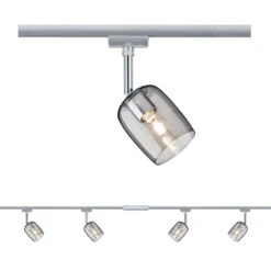 Paulmann URail Blossom Kit Base Chrome, Verre Fumé -Paulmann || Hera Soldes 7602769 4