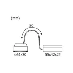 Paulmann Coin Nova LED Encastré 100° 6 W 2 700 K -Paulmann || Hera Soldes 7602813 2