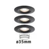 Paulmann Nova Mini Spot Encastré X3 Fixe Noir -Paulmann || Hera Soldes 7603162