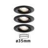Paulmann Nova Mini Plus LED Easydim Lot De 3 Noir -Paulmann || Hera Soldes 7603163