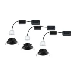 Paulmann Nova Mini Plus LED Easydim Lot De 3 Noir -Paulmann || Hera Soldes 7603163 6