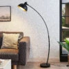 Lampadaire Arqué Phileas En Noir Et Or -Paulmann || Hera Soldes 8032154