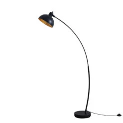 Lampadaire Arqué Phileas En Noir Et Or -Paulmann || Hera Soldes 8032154 2