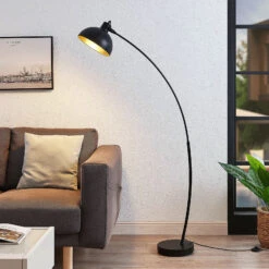Lampadaire Arqué Phileas En Noir Et Or -Paulmann || Hera Soldes 8032154 5