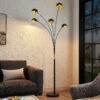 Lindby Lamiras Lampadaire En Noir Et Doré -Paulmann || Hera Soldes 8032433